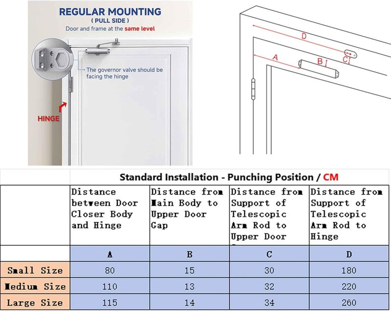 Baridwon Door Closers Commercial, Heavy Duty Door Closer No Slam, Hydraulic Door Soft Closer with Hold Open, Self Closing Door Mechanism to Ensure Smooth and Secure Door Operations -Small Size - Image 3